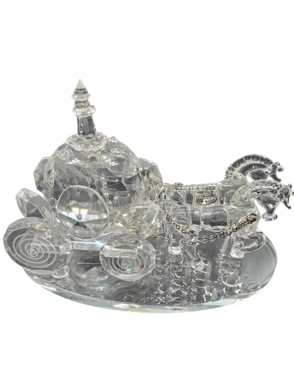 Shannon by Godinger Crystal Cinderella Horse Carriage With Faceted Details
